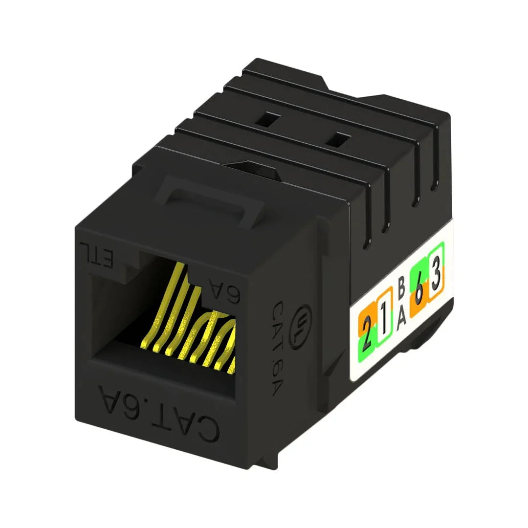 DIXON KJ38-C6A-US/BKN Jack RJ45 Cat 6A negro de poncheo