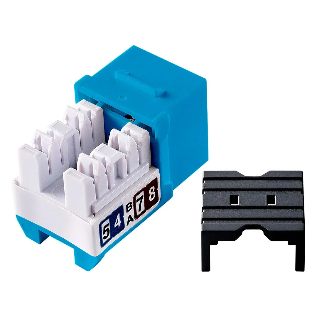 DIXON KJ38-C6A-US/BLN Jack RJ45 Cat 6A azul de poncheo
