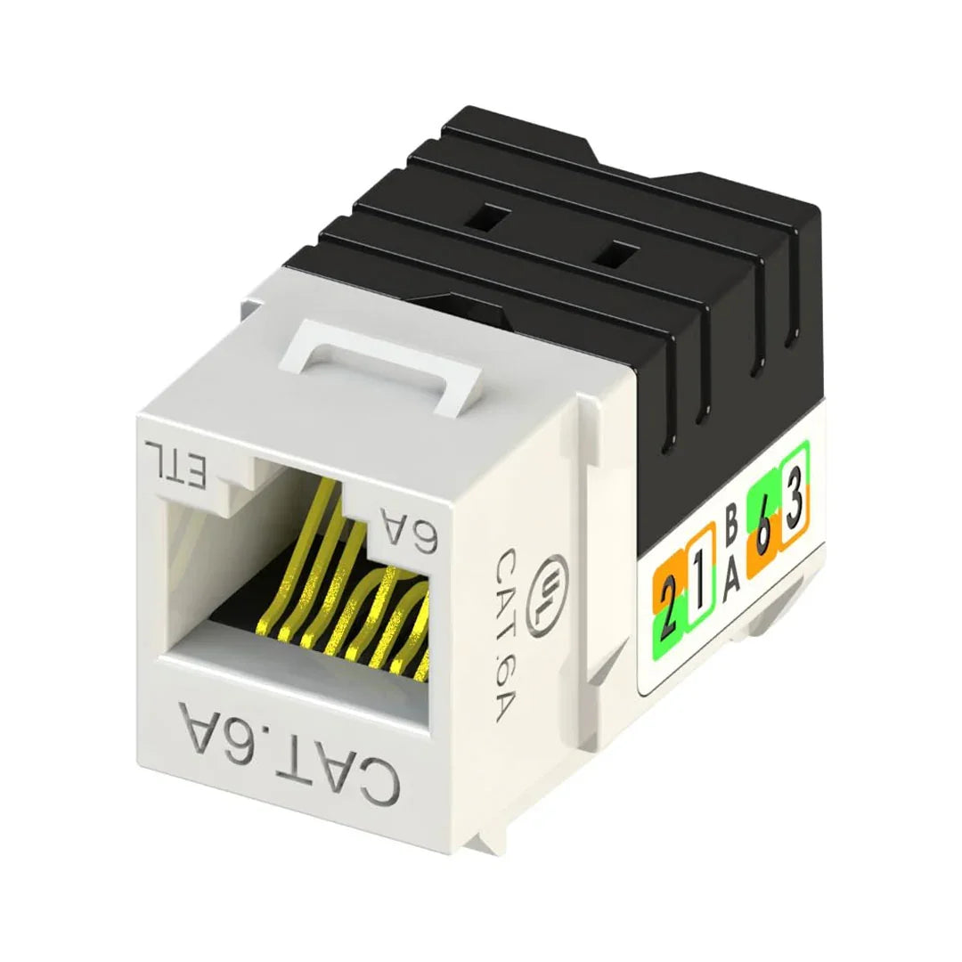 DIXON KJ38-C6A-US/WHN Jack RJ45 Cat 6A blanco de poncheo
