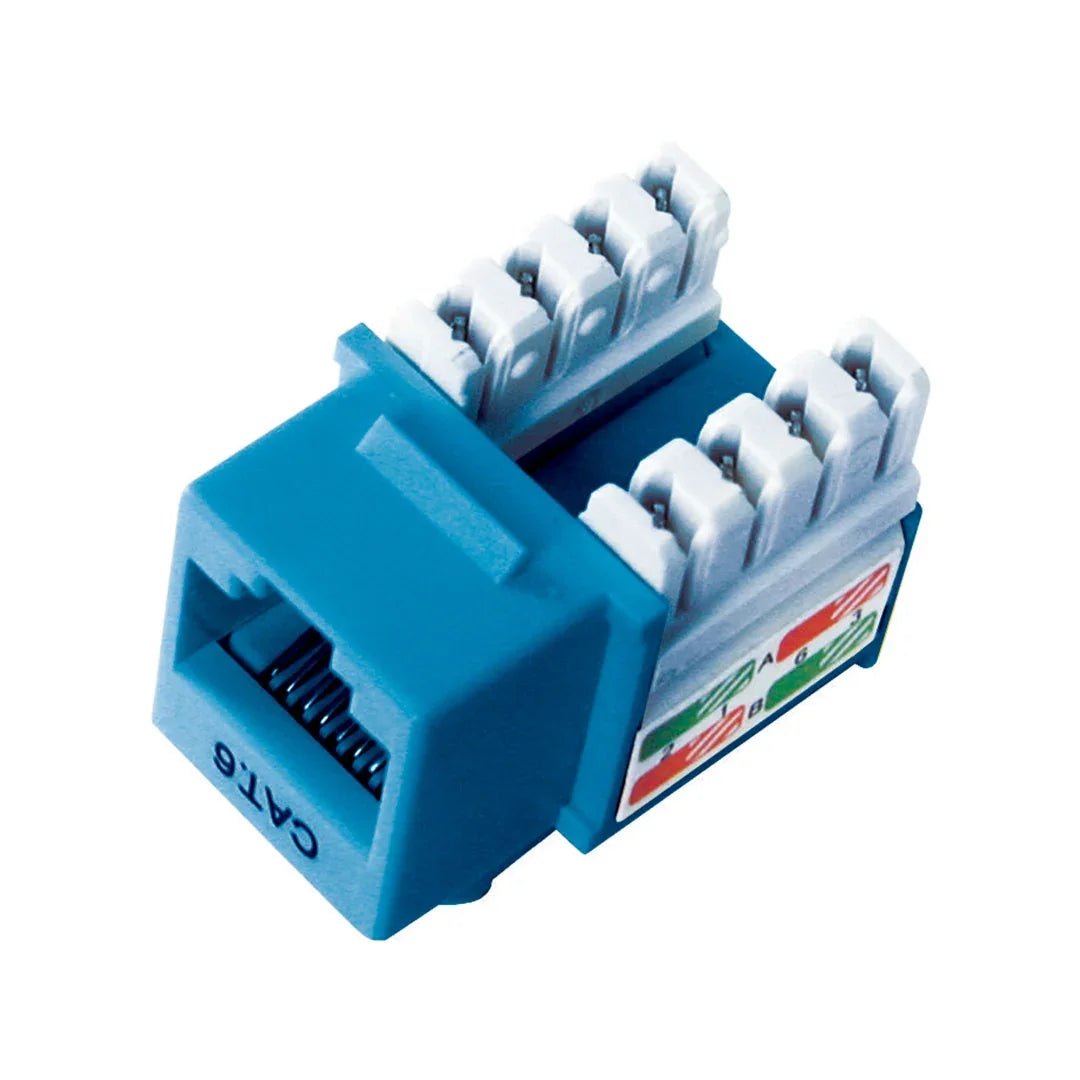 DIXON KJ8-C6-US/BLN Jack RJ45 Cat 6 de poncheo azul
