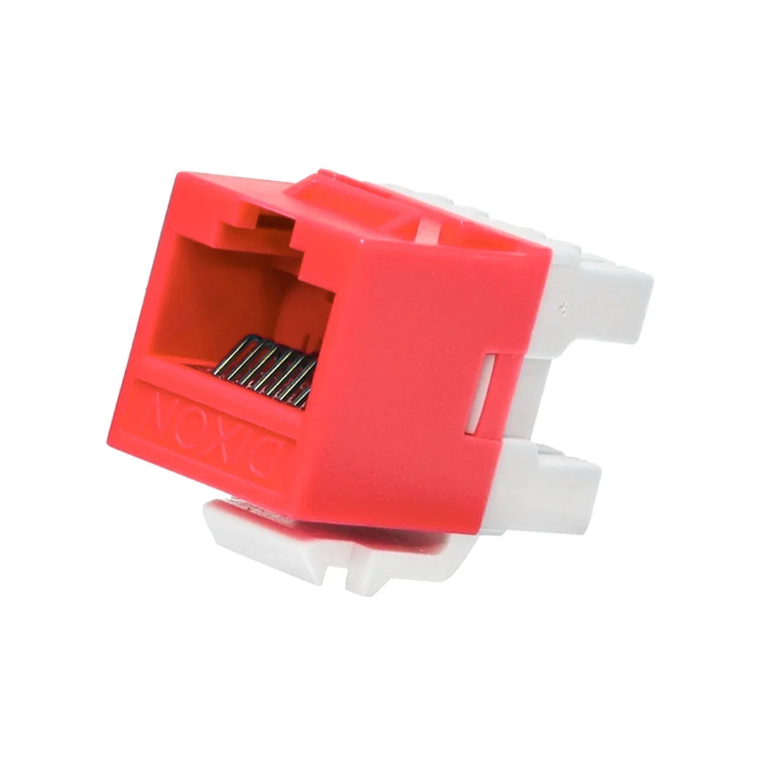 DIXON KJ88-C6-US/RD Jack RJ45 Cat 6 de poncheo rojo
