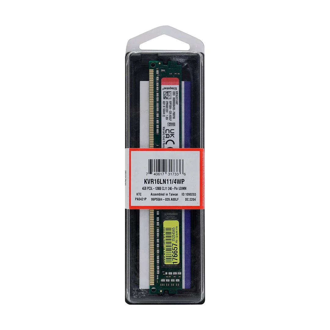KINGSTON KVR16LN11/4WP Memoria RAM 4GB DDR3 1600MHZ