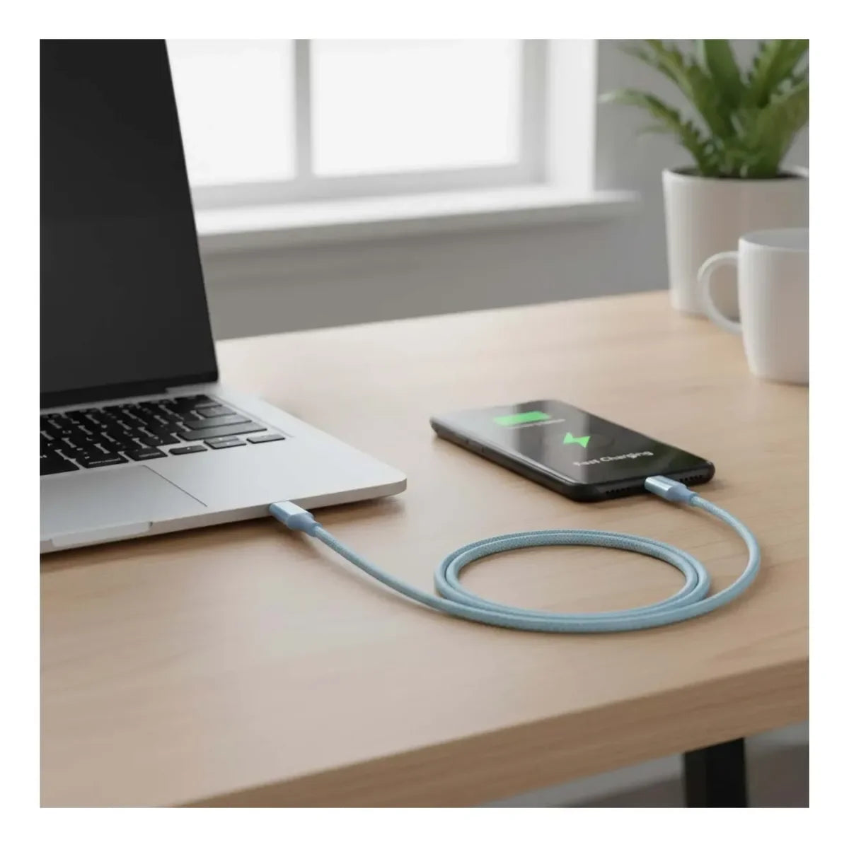 UGREEN L501 65247 Cable USB-C a USB-C 3A Max 2m