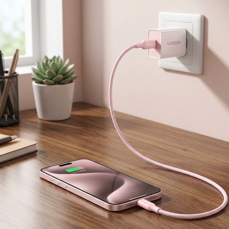 UGREEN L501 35441 Cable USB-C a USB-C 3A Max 1m