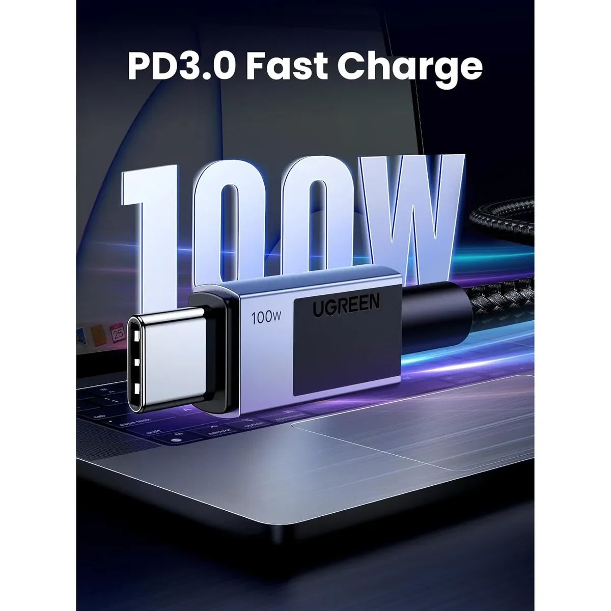 UGREEN L512 45065 Cable USB-C a USB-C 100W 3M