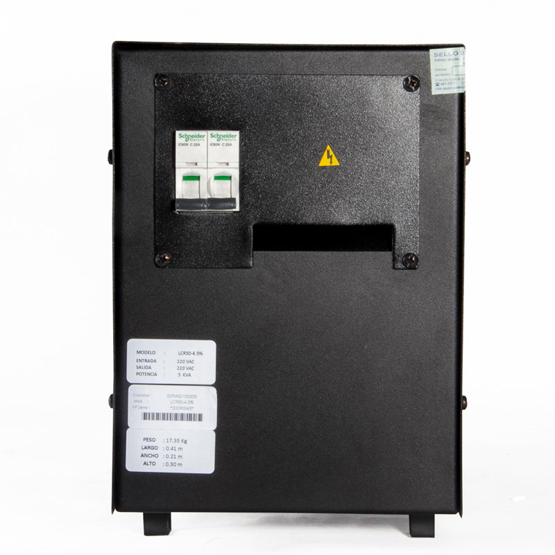 ELISE LCR60-4.5% Estabilizador Solido 6Kva 6000Va Monofásico IEDA POWER SAFE