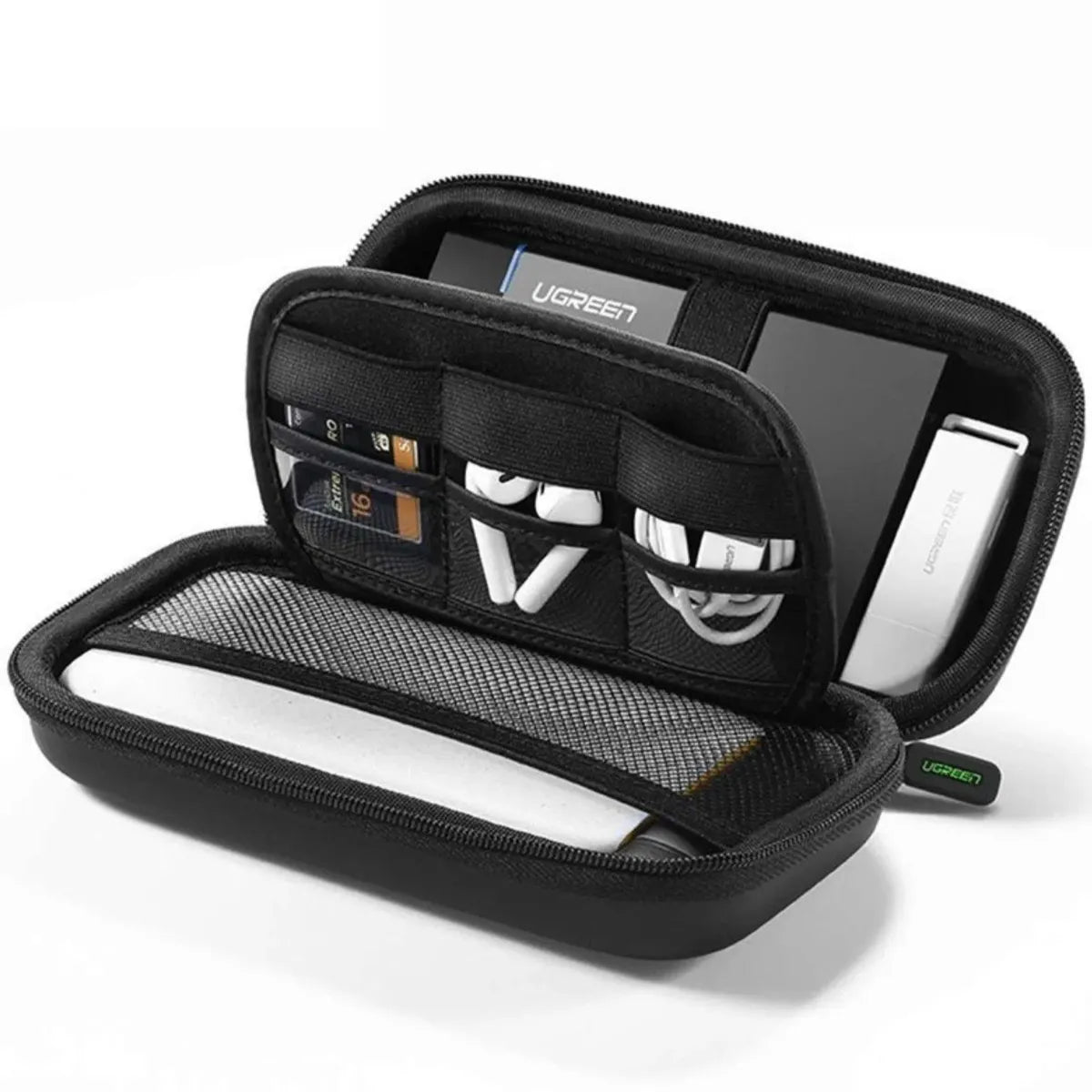 UGREEN LP128 50274 Estuche Rígido para Disco Duro Portátil Cables