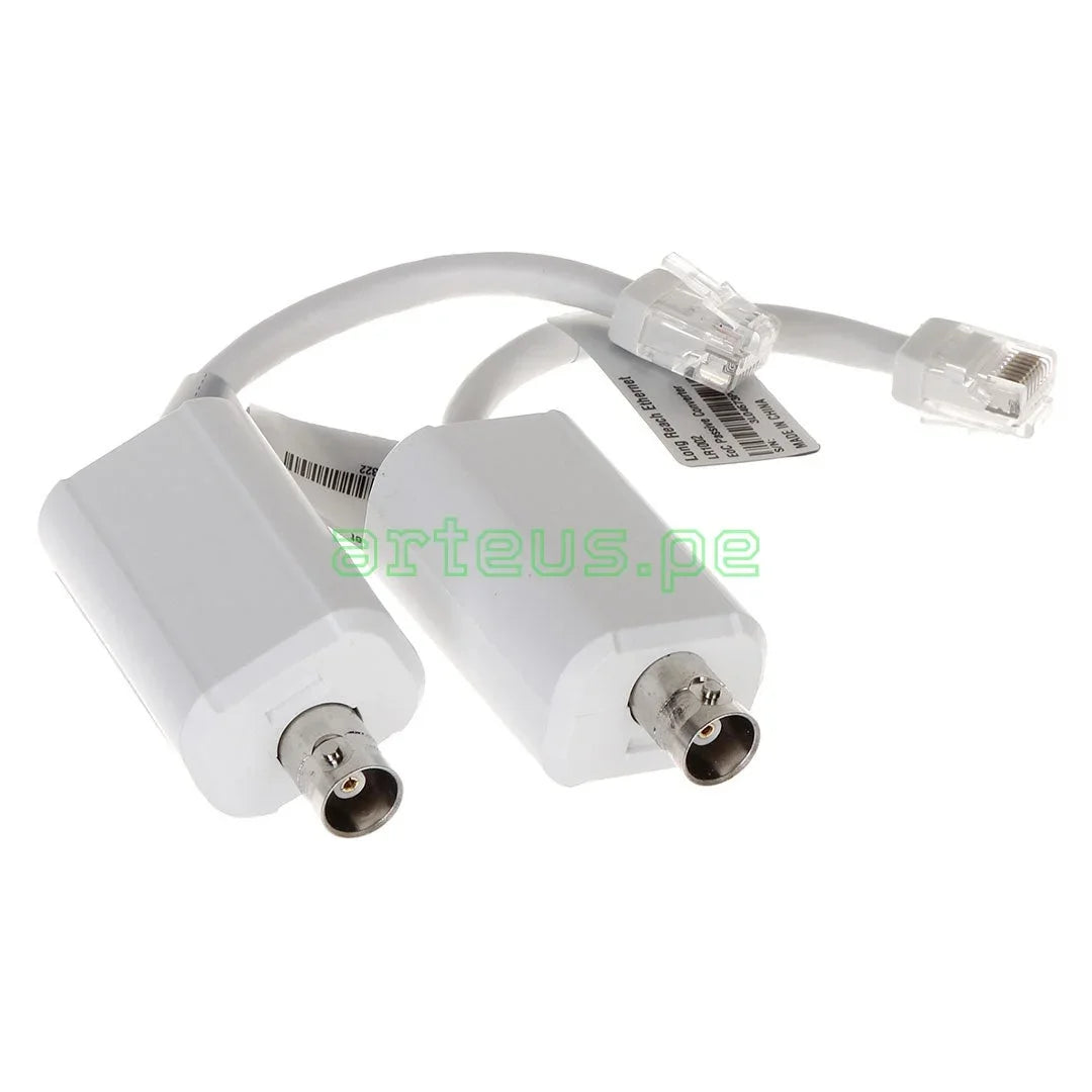 Par de balunes de video pasivos BNC a RJ45 para cámaras de seguridad y cableado estructurado