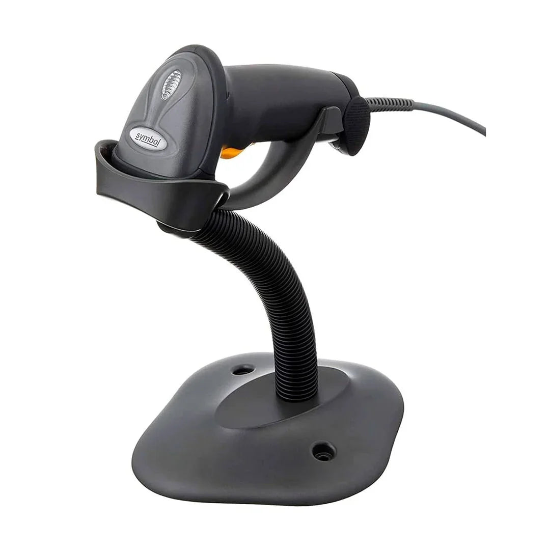 Lector de código de barras con cable y base de soporte para punto de venta