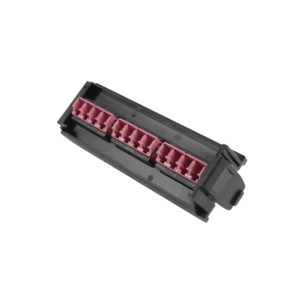 SIEMON LVA12-LCE-BC-A Placa Adaptador FO LightVerse 12 Acopladores LC OM4 color Violeta