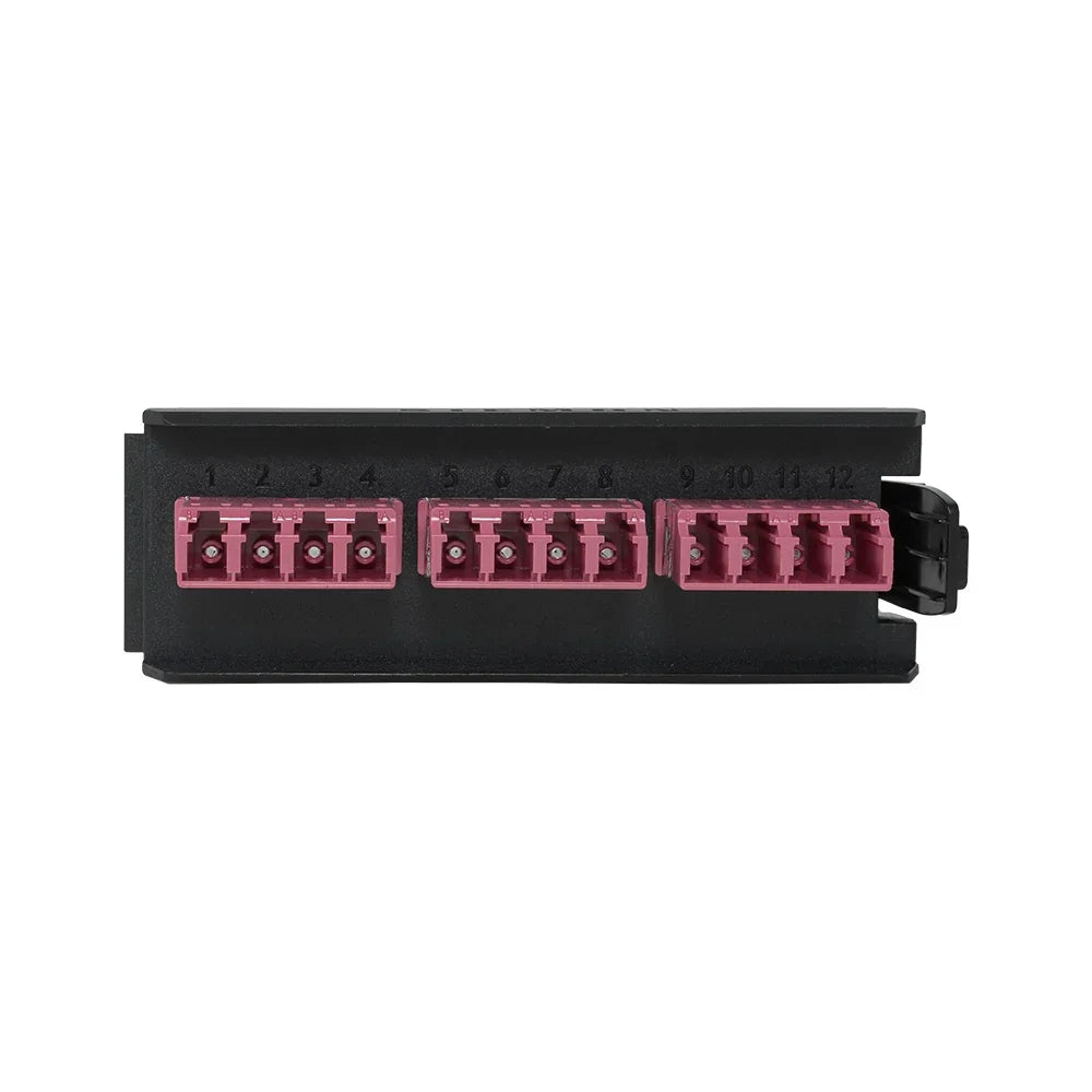 SIEMON LVA12-LCE-BC-A Placa Adaptador FO LightVerse 12 Acopladores LC OM4 color Violeta