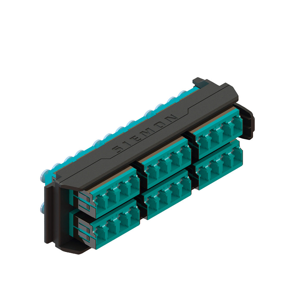 SIEMON LVA24-LCQ-BC-A Panel FO LightVerse con 24 Acopladores LC OM3