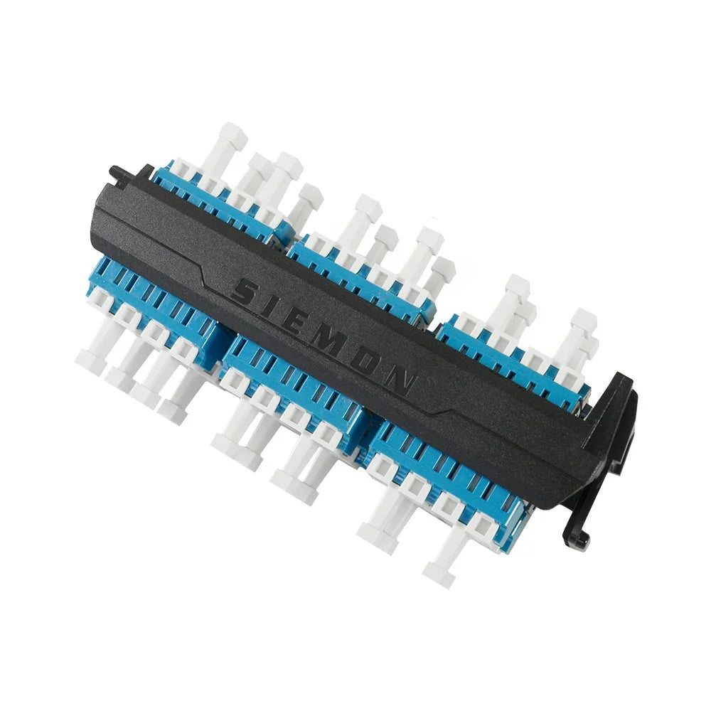SIEMON LVA24-LCU-BC-A Panel FO LightVerse24 Acopladores LC Monomodo Azul