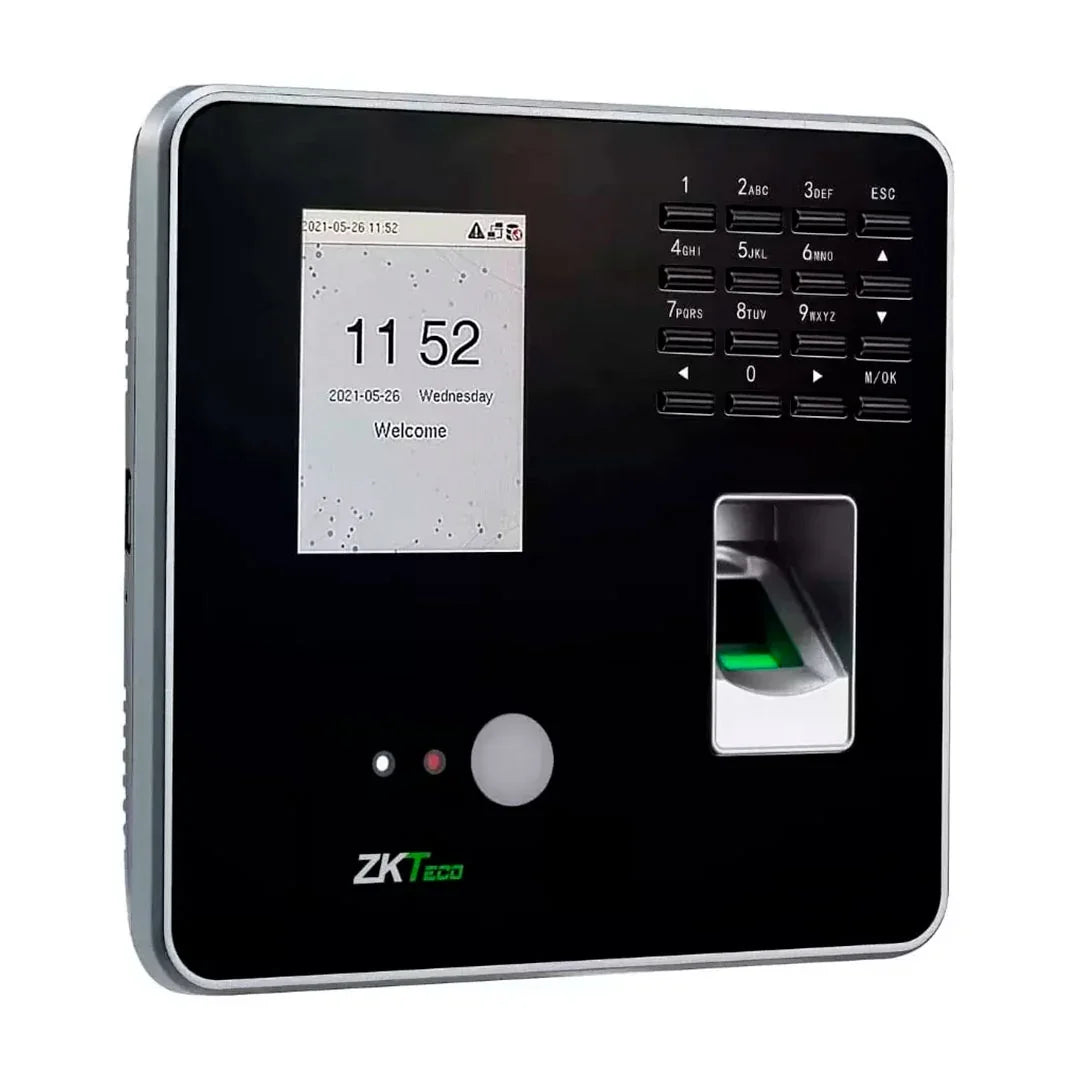 ZKTECO MB20 VL Control de Asistencia y Acceso con Lector de Huella, Rostro y Tarjeta
