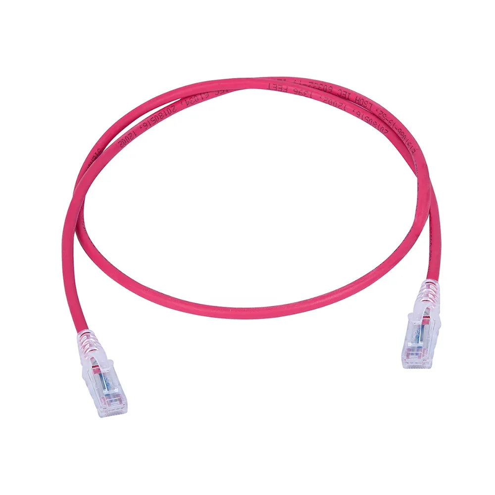 SIEMON MC6-03-03B Patch Cord, 1M CAT6, Color Rojo
