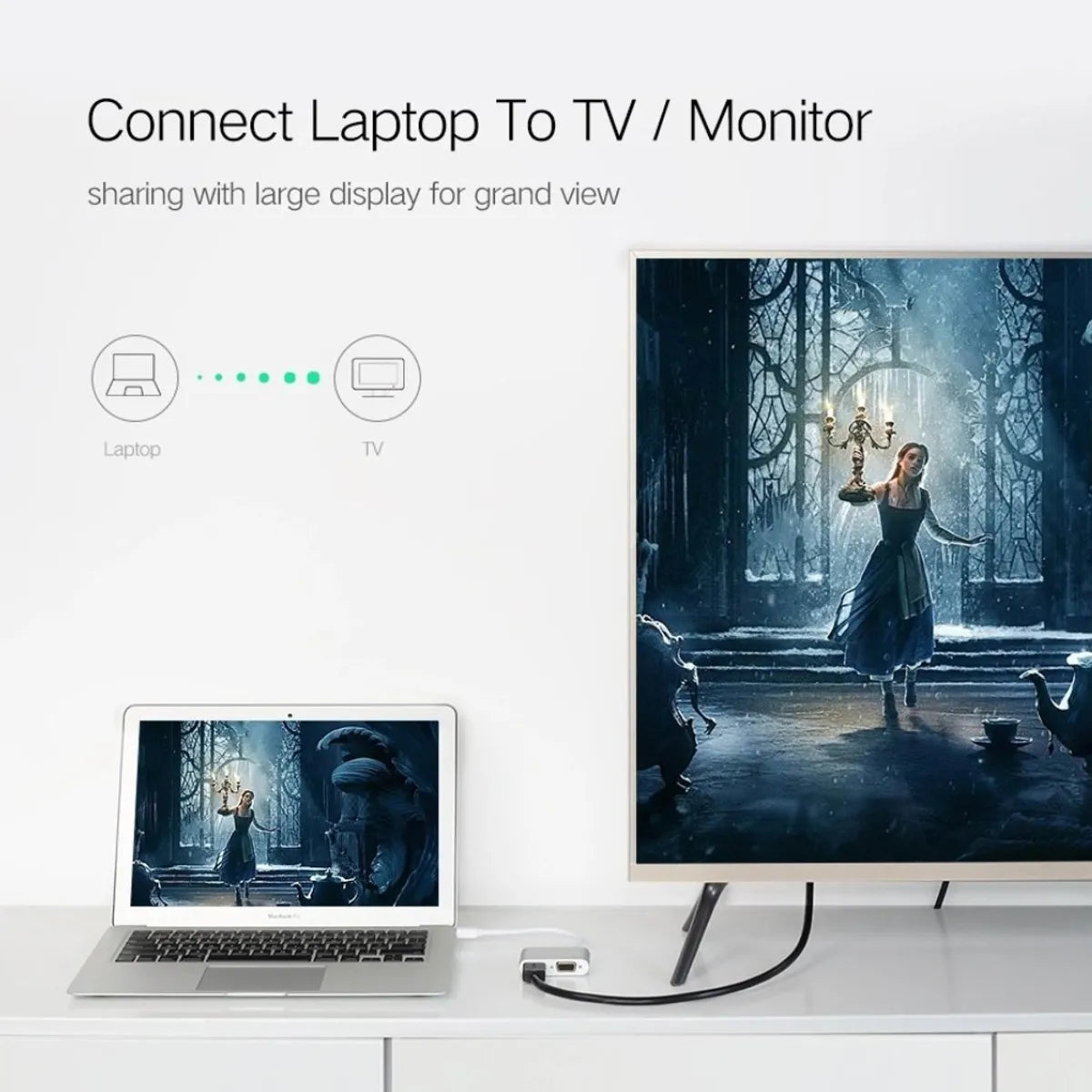 UGREEN MD115 20421 Adaptador Mini DisplayPort a HDMI y VGA