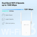 MERCUSYS ME60X Extensor de rango WiFi 6 Doble Banda AX1500