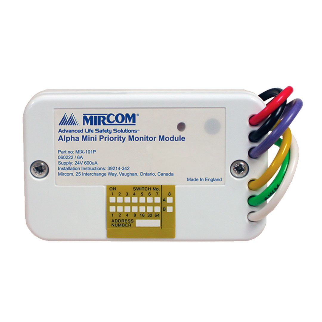 MIRCOM MIX-101P Mini módulo de monitoreo direccionable para FX350