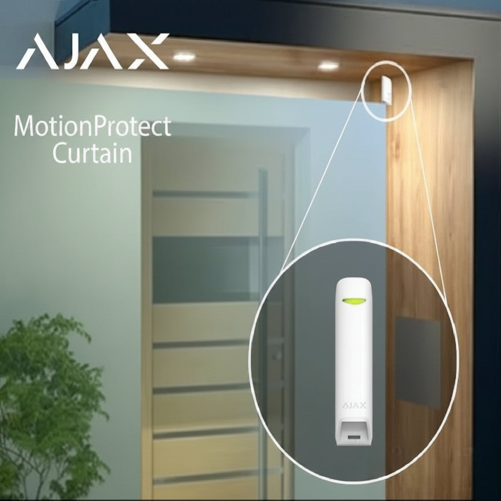 AJAX MOTIONPROTECT CURTAIN Sensor de Movimiento Inalámbrico Cortina