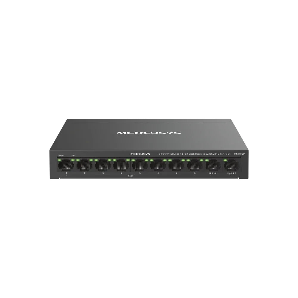 MERCUSYS MS110CP Switch Gigabit 8 Puertos FAST con 2 Puertos POE+