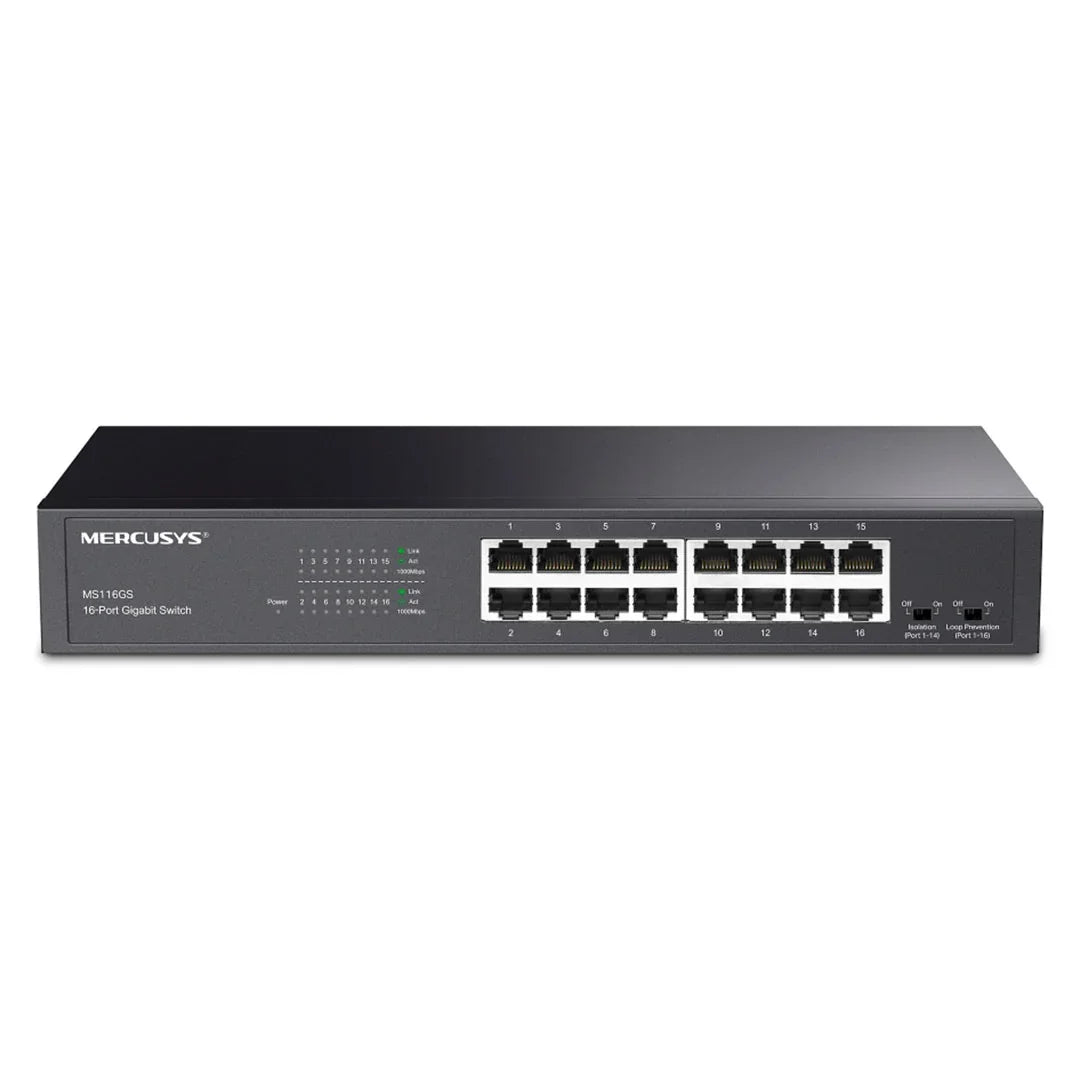 MERCUSYS MS116GS Switch 16 Puertos RJ45 Gigabit