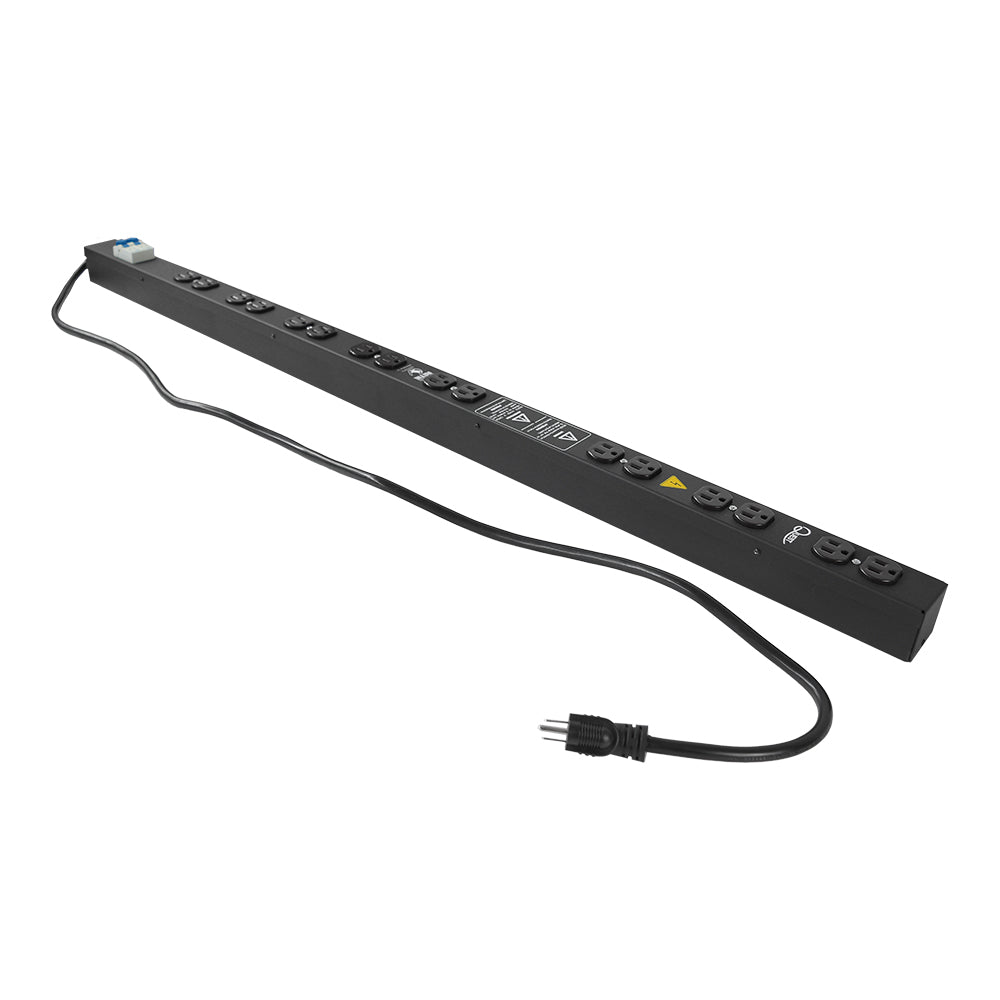 QUEST MV-4837 Multitoma Vertical 16 Tomas Grado Industrial 125V/250V 15A