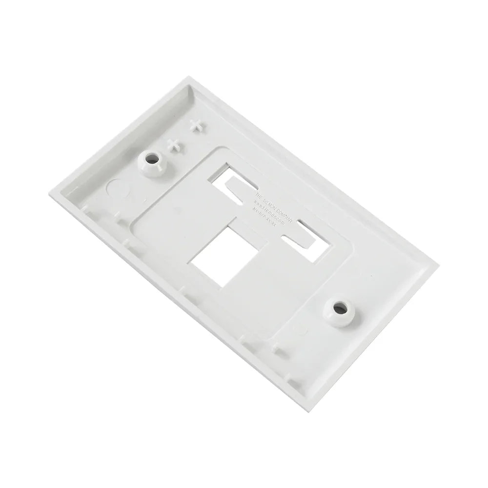 SIEMON MX-HFP-01-02B Placa de pared, 1P MAX Horizontal Blanca.