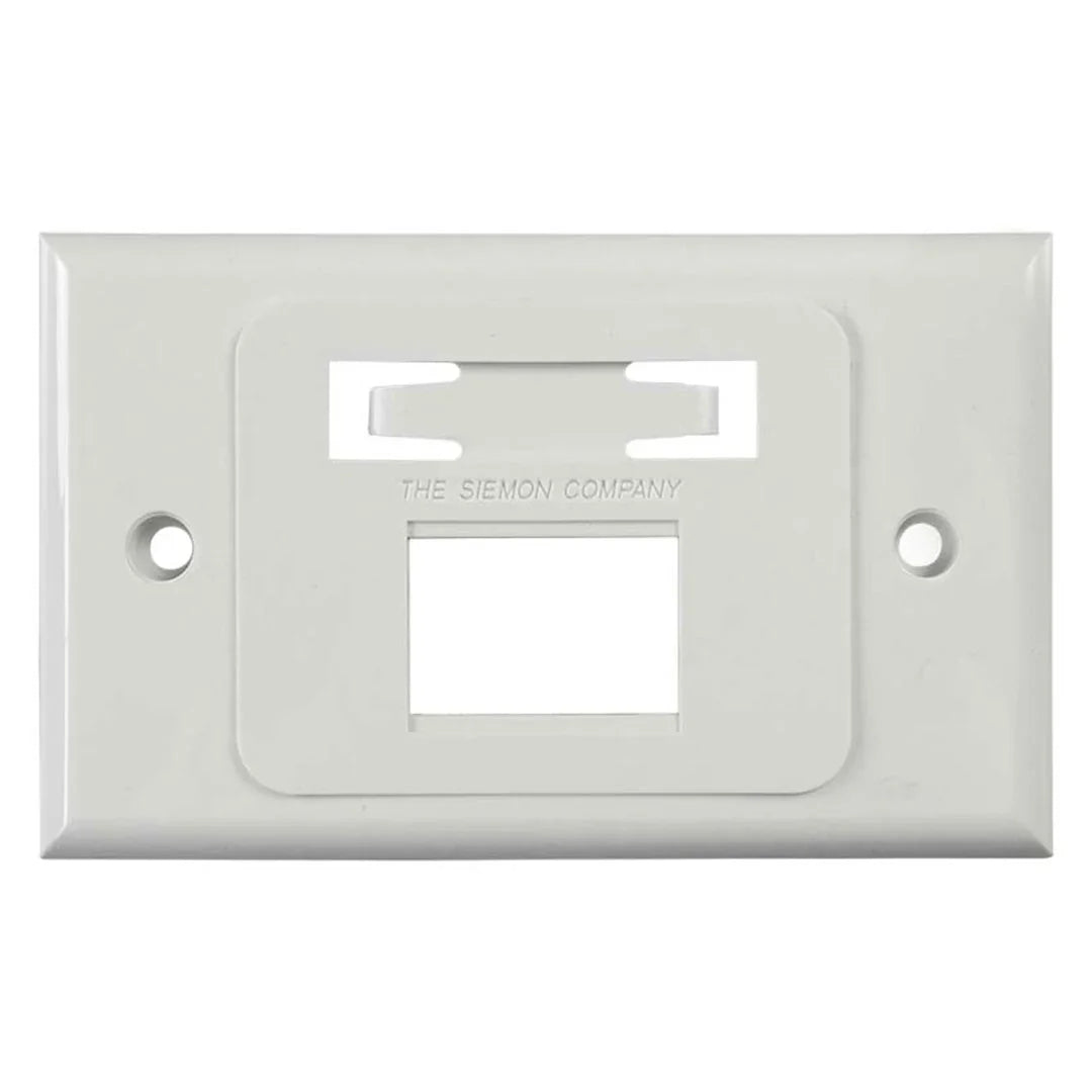 SIEMON MX-HFP-02-02B Faceplate Placa de Pared MAX Horizontal 2 puertos