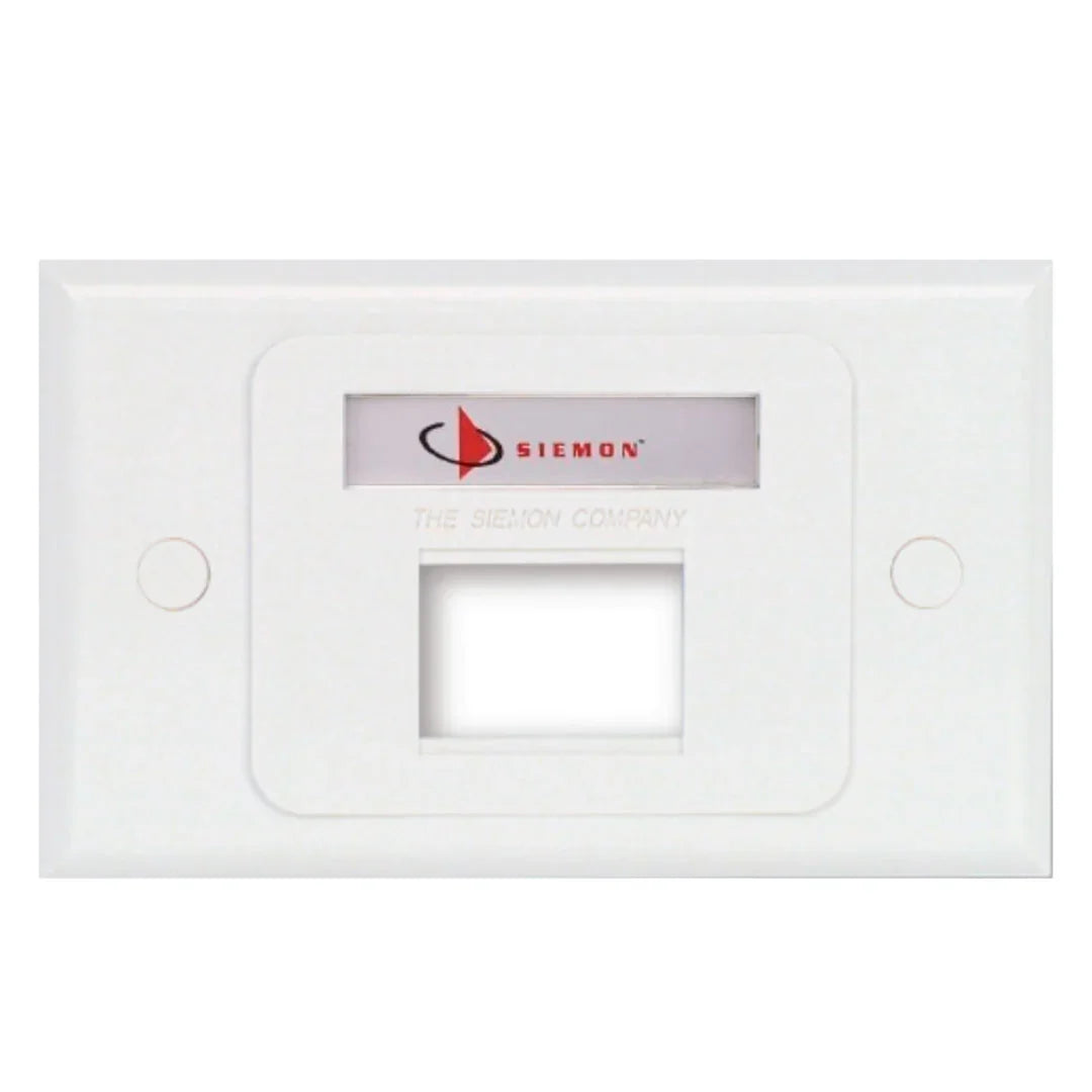 SIEMON MX-HFP-02-02B Faceplate Placa de Pared MAX Horizontal 2 puertos