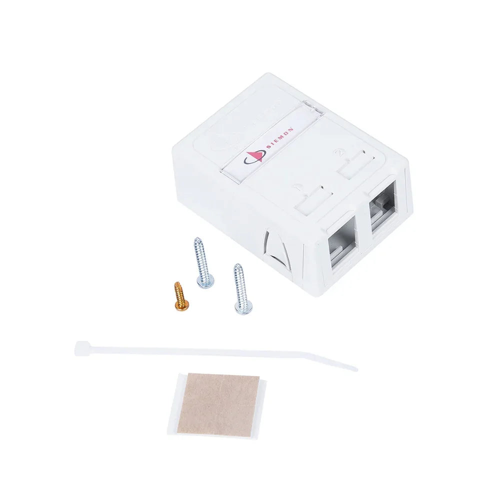 SIEMON MX-SMZ2-02 Caja de Montaje de Supérficie MAX 2Puertos Cat6A