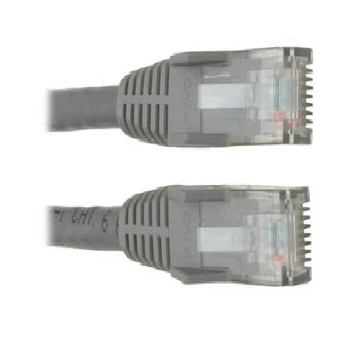 TRIPP-LITE N201-010-GY Cable Patch, Moldeado, Snagless, Cat6, Gigabit, RJ45 M/M, Gris, de 3.05 mts.