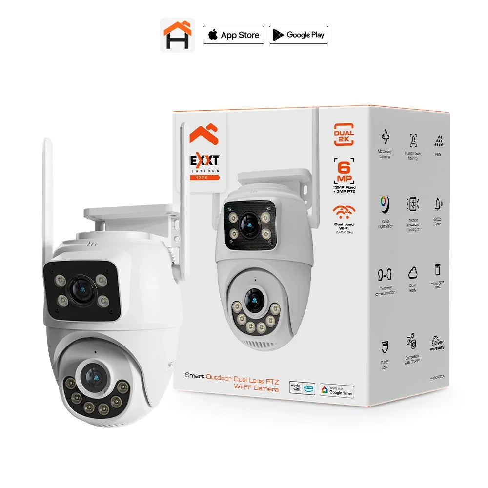 NEXXT SOLUTIONS NHC-OP30DL Cámara de Seguridad Wifi 4MP 2K+ PT 360 Exterior