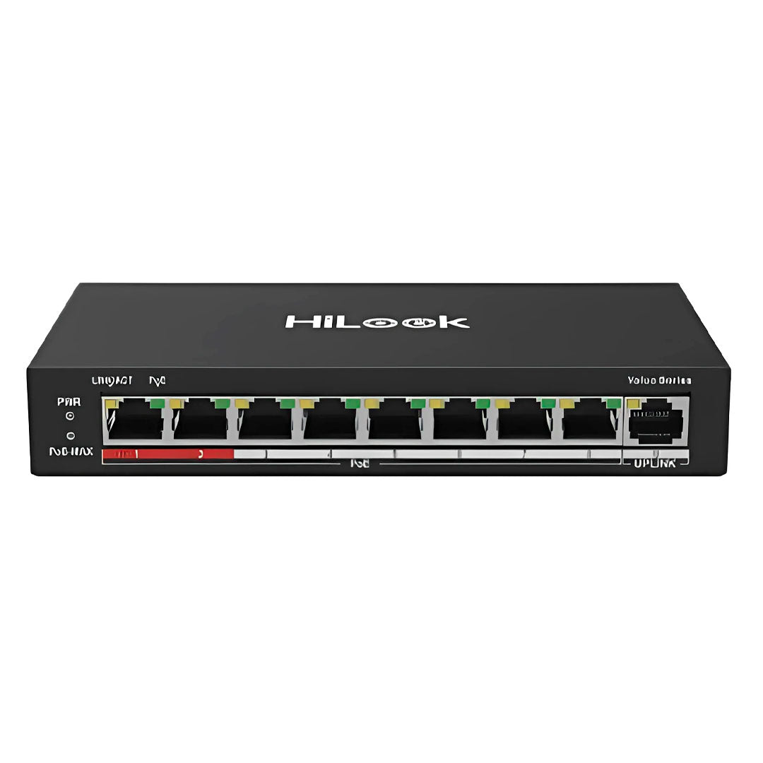 HILOOK NS-0109P-60 Switch PoE 8 Puertos 100Mbps 60W 250m