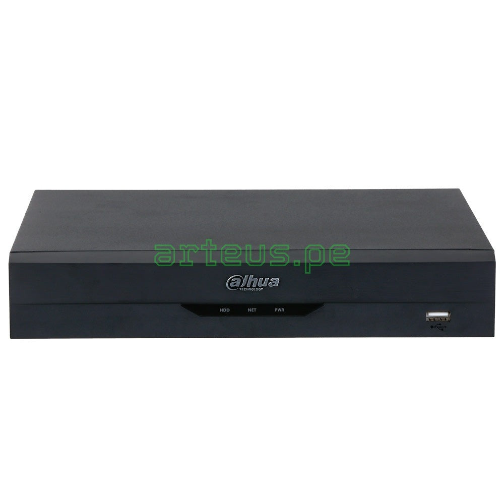 DAHUA NVR2104HS-P-I2 Grabador NVR 4K, 4CH(8MP) POE, 80Mbps, 1HDD hasta 8TB, WIZSENSE, SMD PLUS
