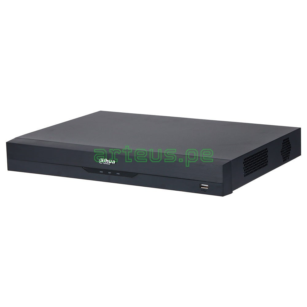 DAHUA NVR5216-EI NVR 16 Canales Grabador 4K 24MP 384Mbps 2HDD hasta 16TB. WIZSENSE, AI, ACUPICK, ANPR