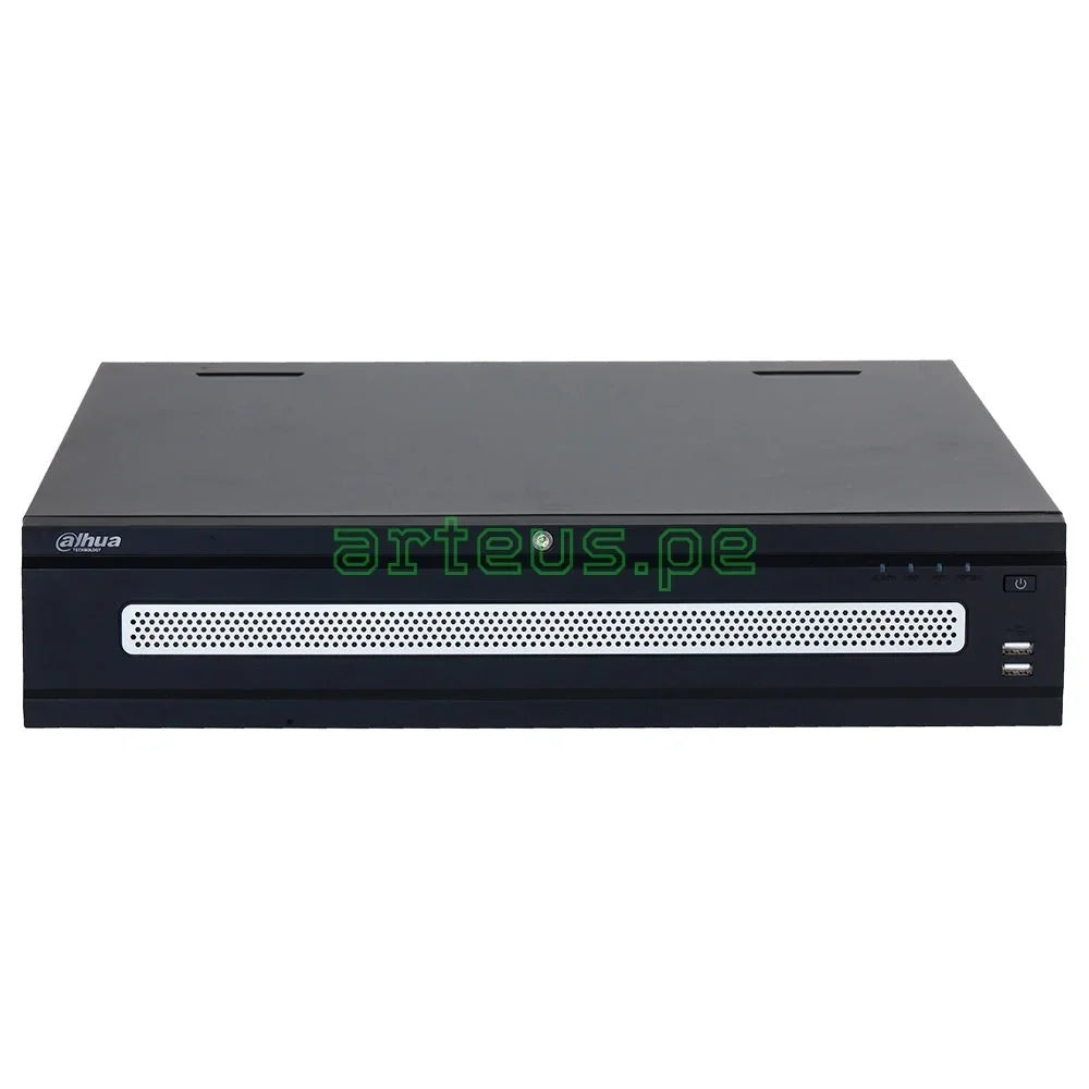 DAHUA DHI-NVR608H-32-XI, Grabador NVR 4K, 32CH(32MP), 1024Mbps, 8HDD hasta 16TB x cada sata, 1esata, Raid, WIZMIND, AI, ANPR