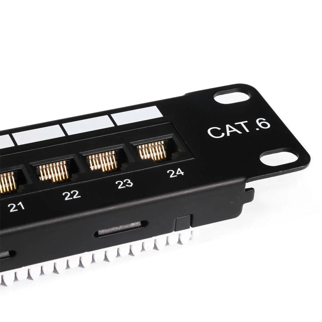 DIXON P24T-K11-C6C/BK Patch panel 24 Puertos Cat 6 cargado