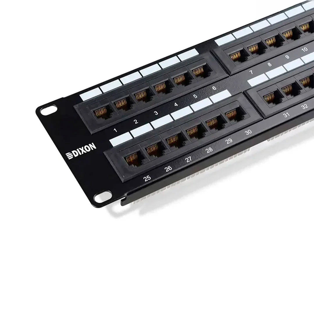 DIXON P48T-K11-C6C/BK Patch panel 48 Puertos Cat 6 cargado