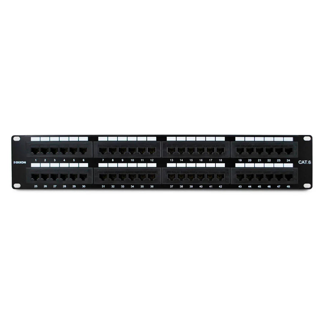 DIXON P48T-K11-C6C/BK Patch panel 48 Puertos Cat 6 cargado