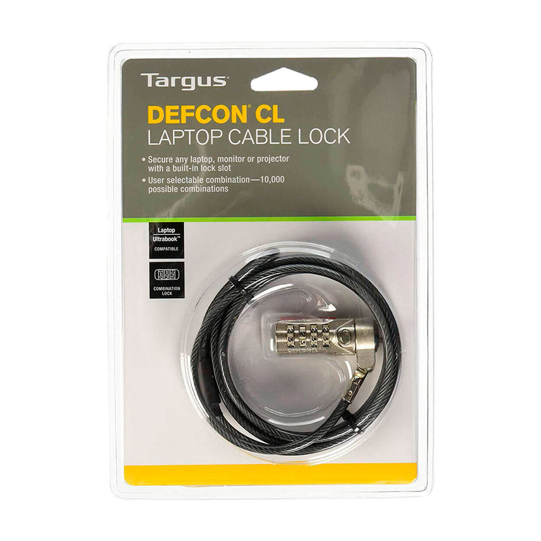 TARGUS PA410U Cable de seguridad Defcon T-Lock, Clave de 4 dígitos