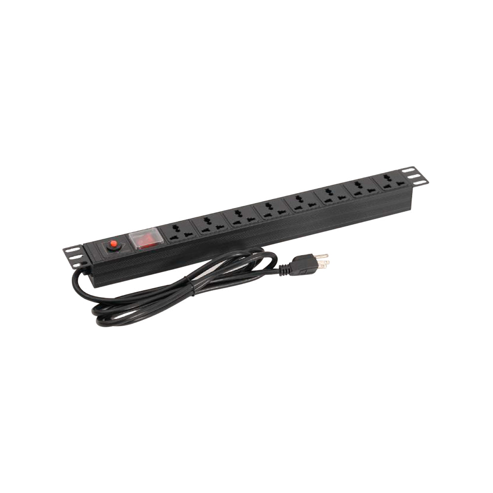 FINEN PDU08-H1U-3.0 Multitoma electrica horizontal 8 tomas Universal 220-250V 15A