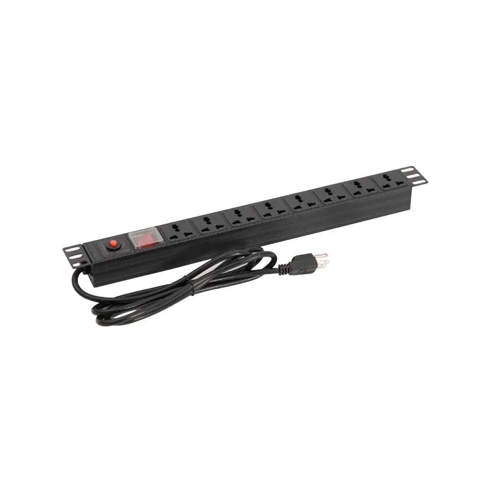 FINEN PDU08-H1U-3.0 Multitoma electrica horizontal 8 tomas Universal 220-250V 15A