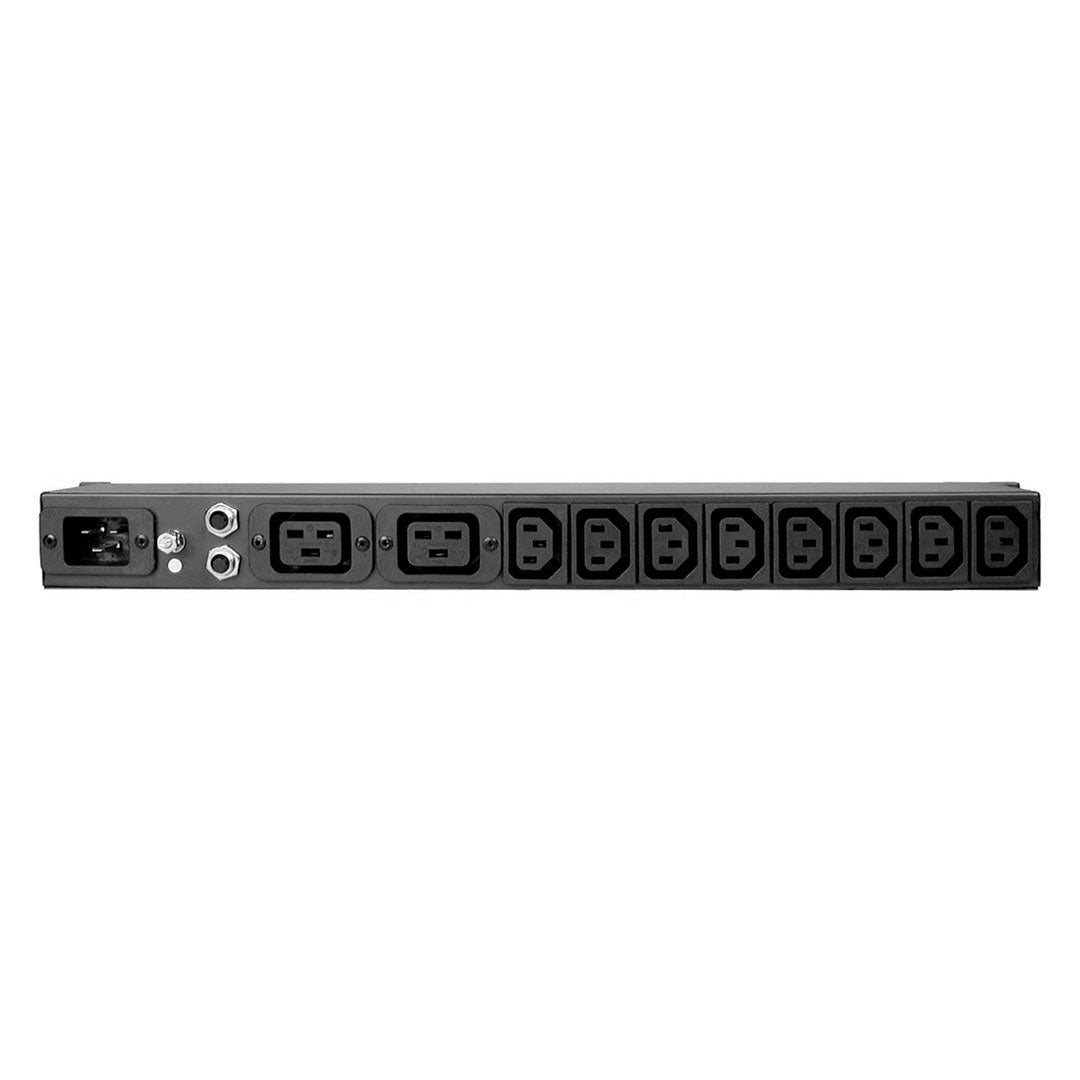 TRIPP-LITE PDU12IEC PDU Básico Monofásico 1.9kW 3.8kW de 120V~240V 14 Tomacorrientes (12 C13y2 C19) Entrada C20 16A Instalación 1U de Rack
