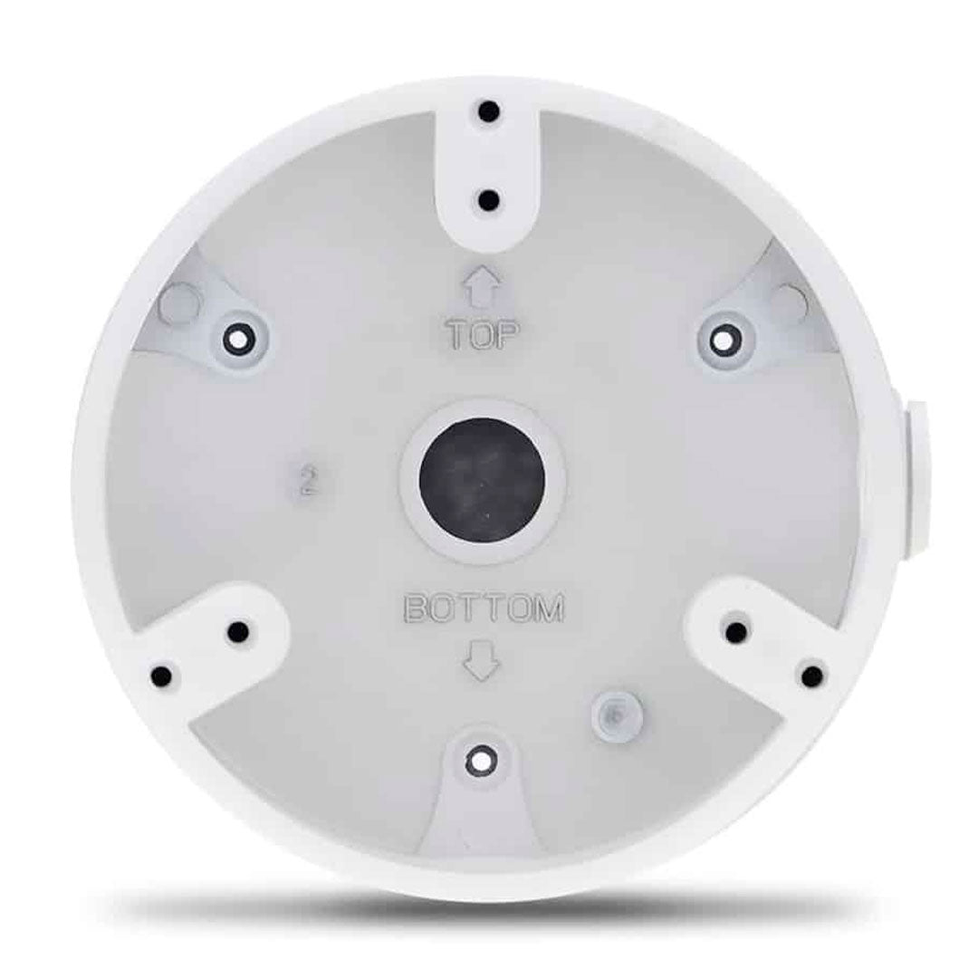 Caja de conexión circular blanca para cámara de seguridad, montaje en pared o techo