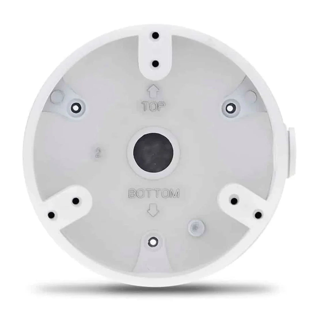 Caja de conexión circular blanca para cámara de seguridad, montaje en pared o techo