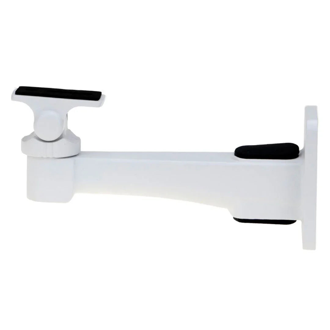 Soporte de pared blanco para cámara de seguridad, brazo ajustable resistente