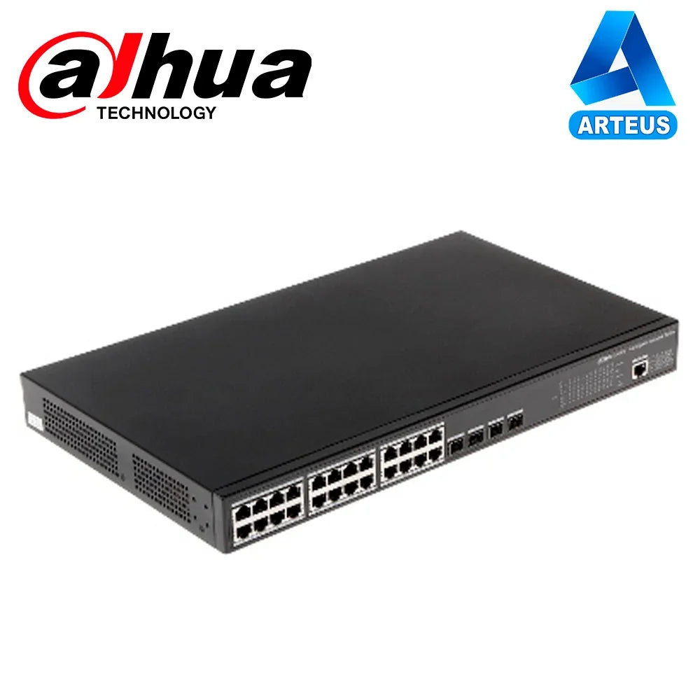 DAHUA DH-PFS4428-24GT-370 Switch PoE 24 Puertos Gigabit 4SFP 370w Administrable L2