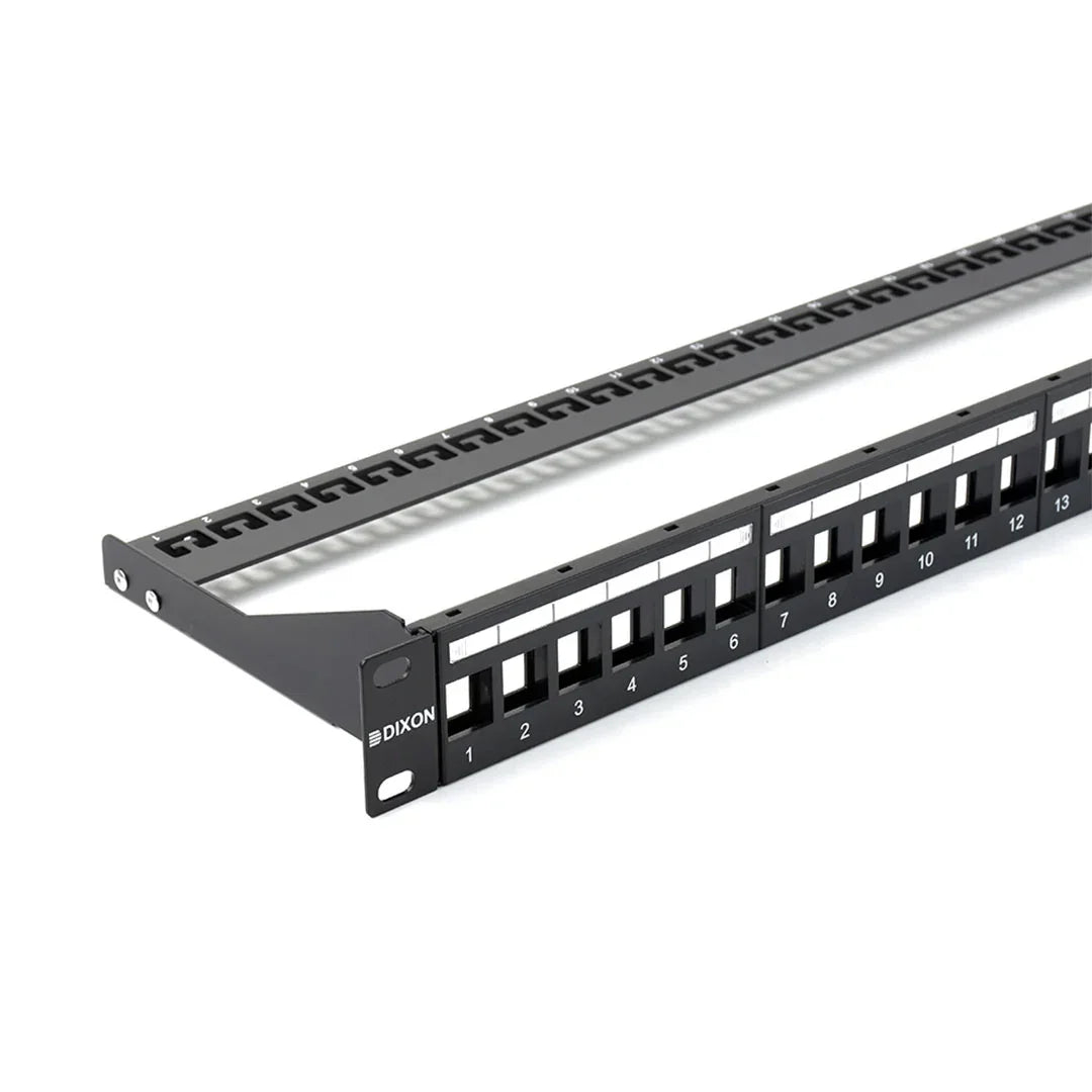 DIXON PPKJ24 Patch panel 24 Puertos Cat 6 Cat 6A modular vacío