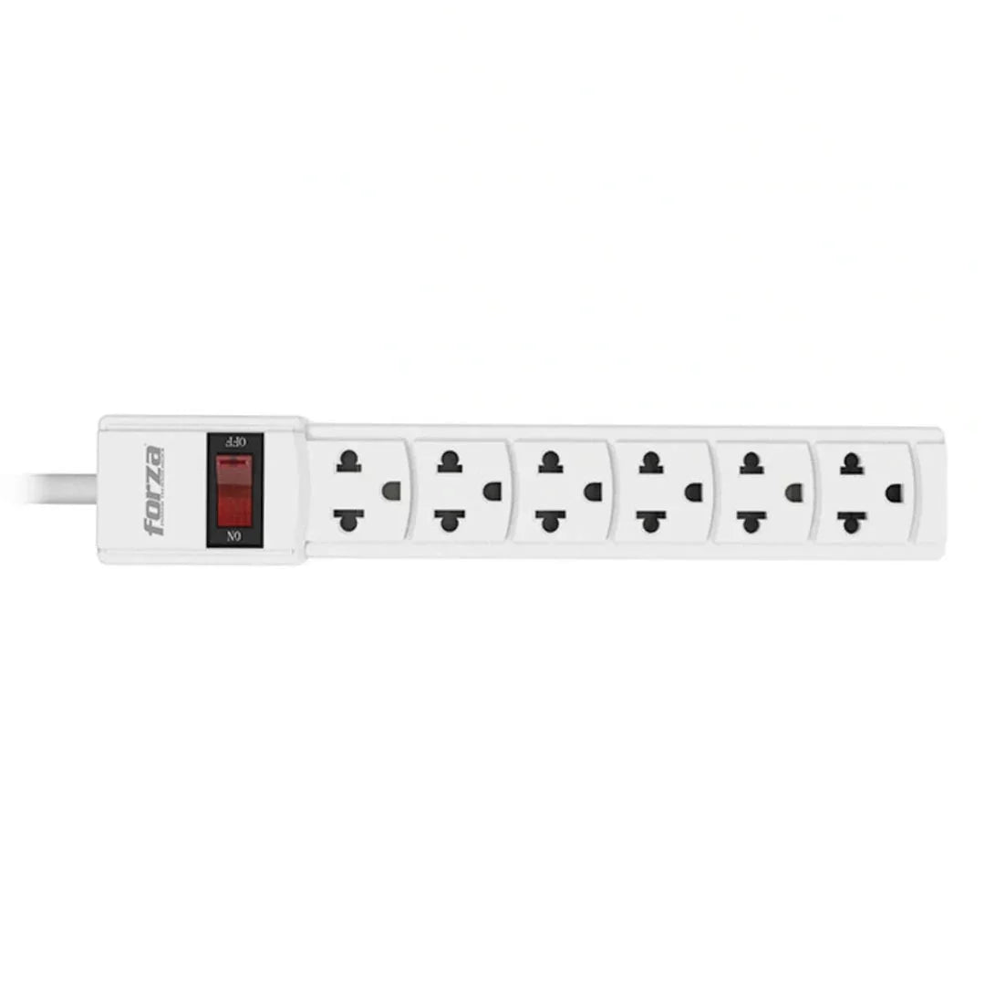 FORZA PS-001W Regleta Supresor de Pico 2200W 6 tomas 220V