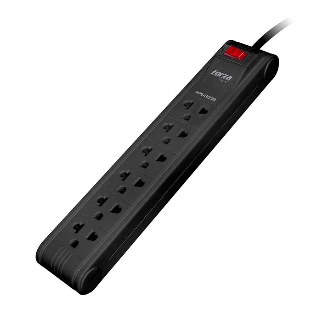 FORZA PS-1006B Regleta Supresor de Picos 1680W 6 tomas 220V